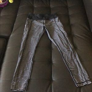 Coveted black and white striped Lulu Lemon